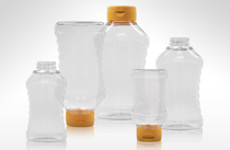 Ribbed Hour Glass Bottles